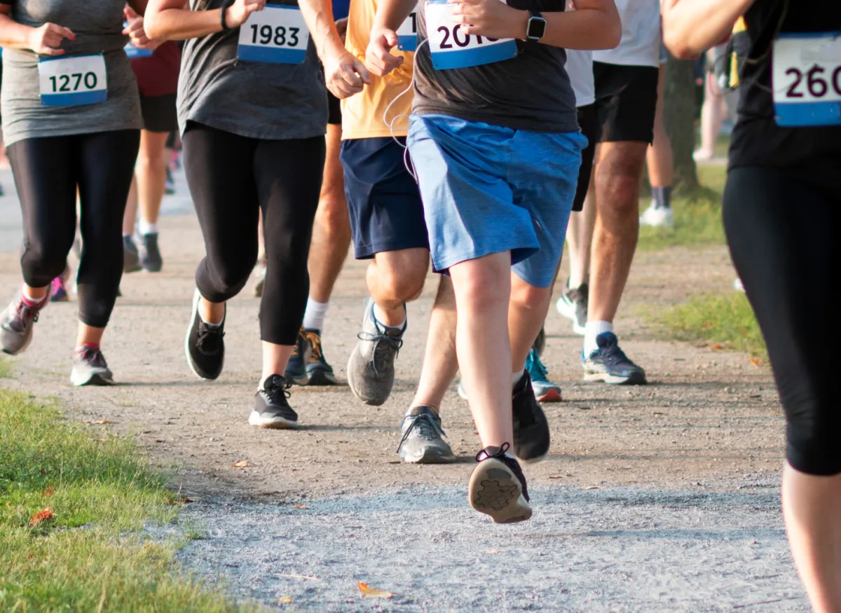 Runners after the 5K