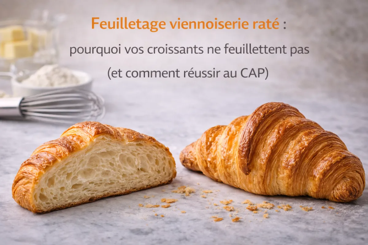 Feuilletage viennoiserie raté : pourquoi vos croissants ne feuillettent pas (et comment réussir au CAP)