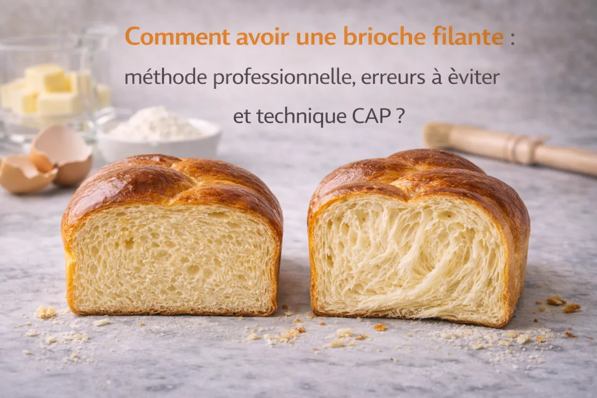 Comment avoir une brioche filante : méthode professionnelle, erreurs à éviter et technique CAP
