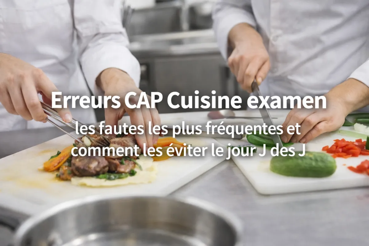 Erreurs CAP Cuisine examen : les fautes les plus fréquentes et comment les éviter le jour J