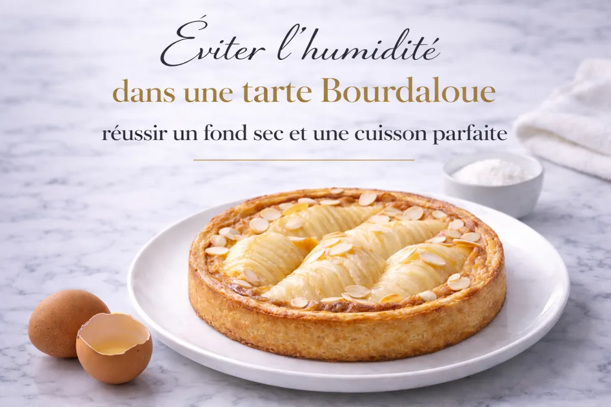 Éviter l’humidité dans une tarte Bourdaloue : réussir un fond sec et une cuisson parfaite