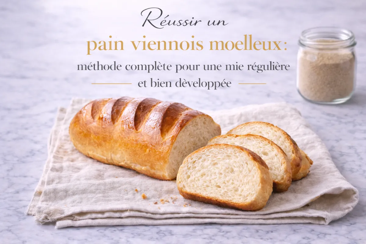 Réussir un pain viennois moelleux : méthode complète pour une mie régulière et bien développée