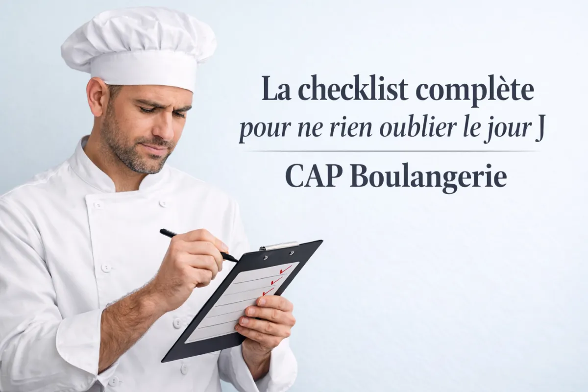 checklist cap boulangerie
