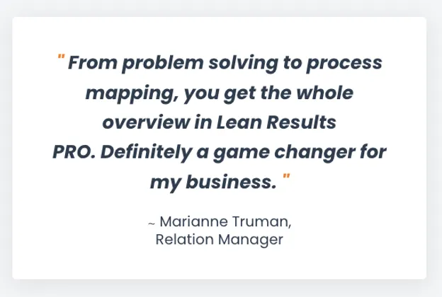 From problem solvng to process Mapping - Lean Results Pro