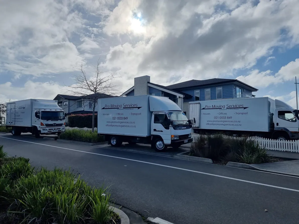 3 moving trucks for massive house move north shore