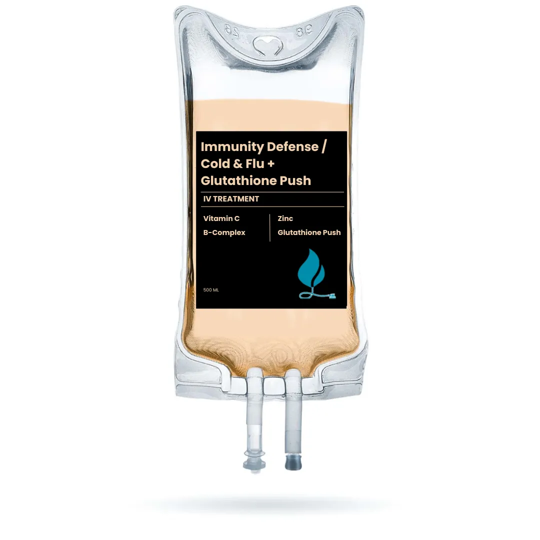 Mobile IV Therapy Immunity Defense / Cold & Flu + Glutathione Push In Bexar County, Texas