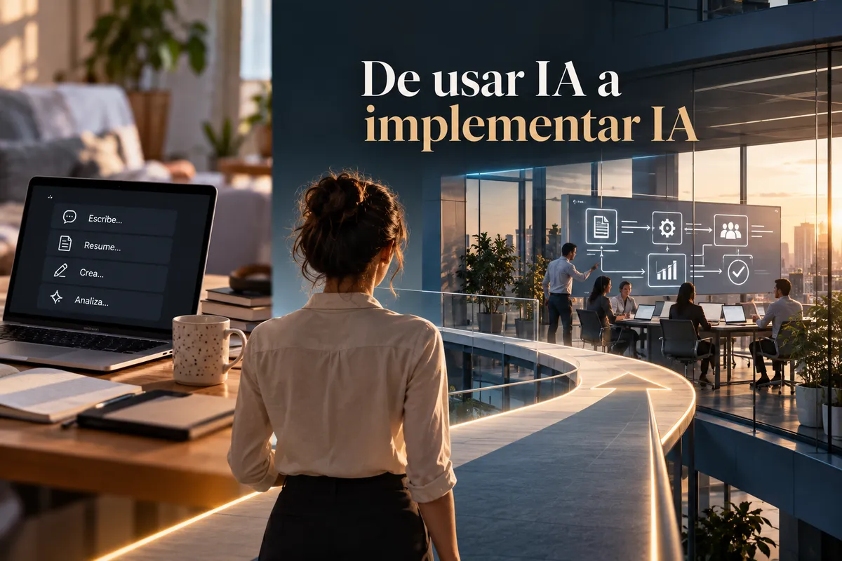 De usar IA a implementar IA: el salto profesional que necesitan las empresas