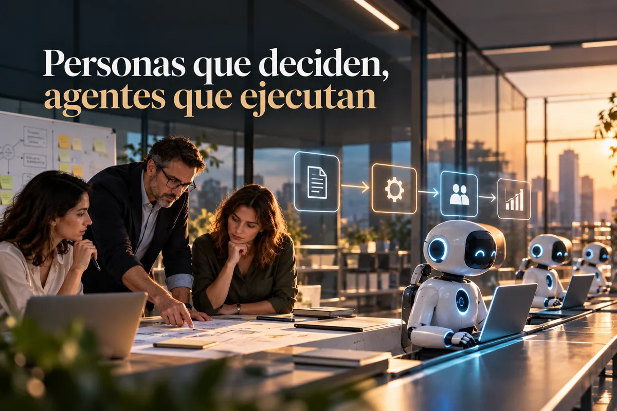 La nueva división del trabajo: personas que deciden, agentes que ejecutan