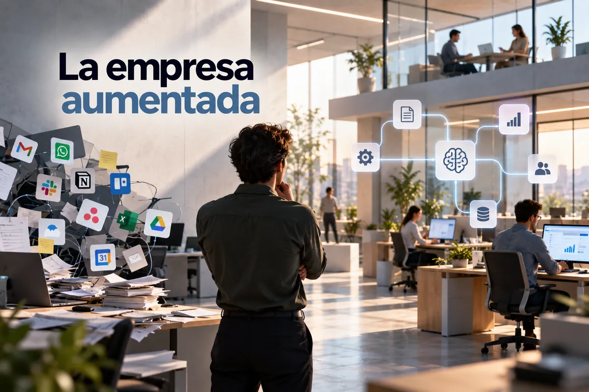 La empresa aumentada: por qué el futuro del trabajo no consiste en acumular herramientas