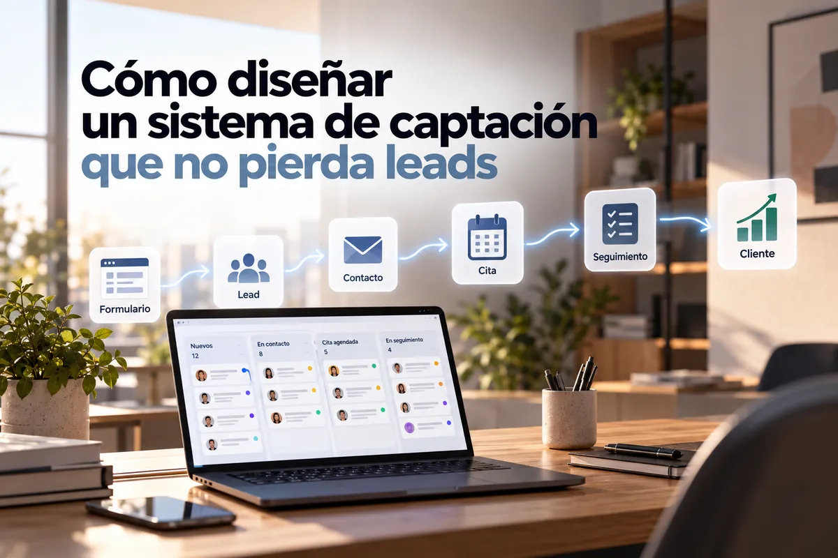 Cómo diseñar un sistema de captación que no pierda leads por el camino