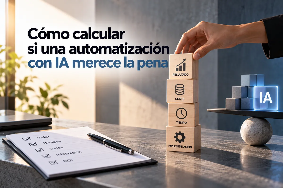 Cómo calcular si una automatización con IA merece la pena