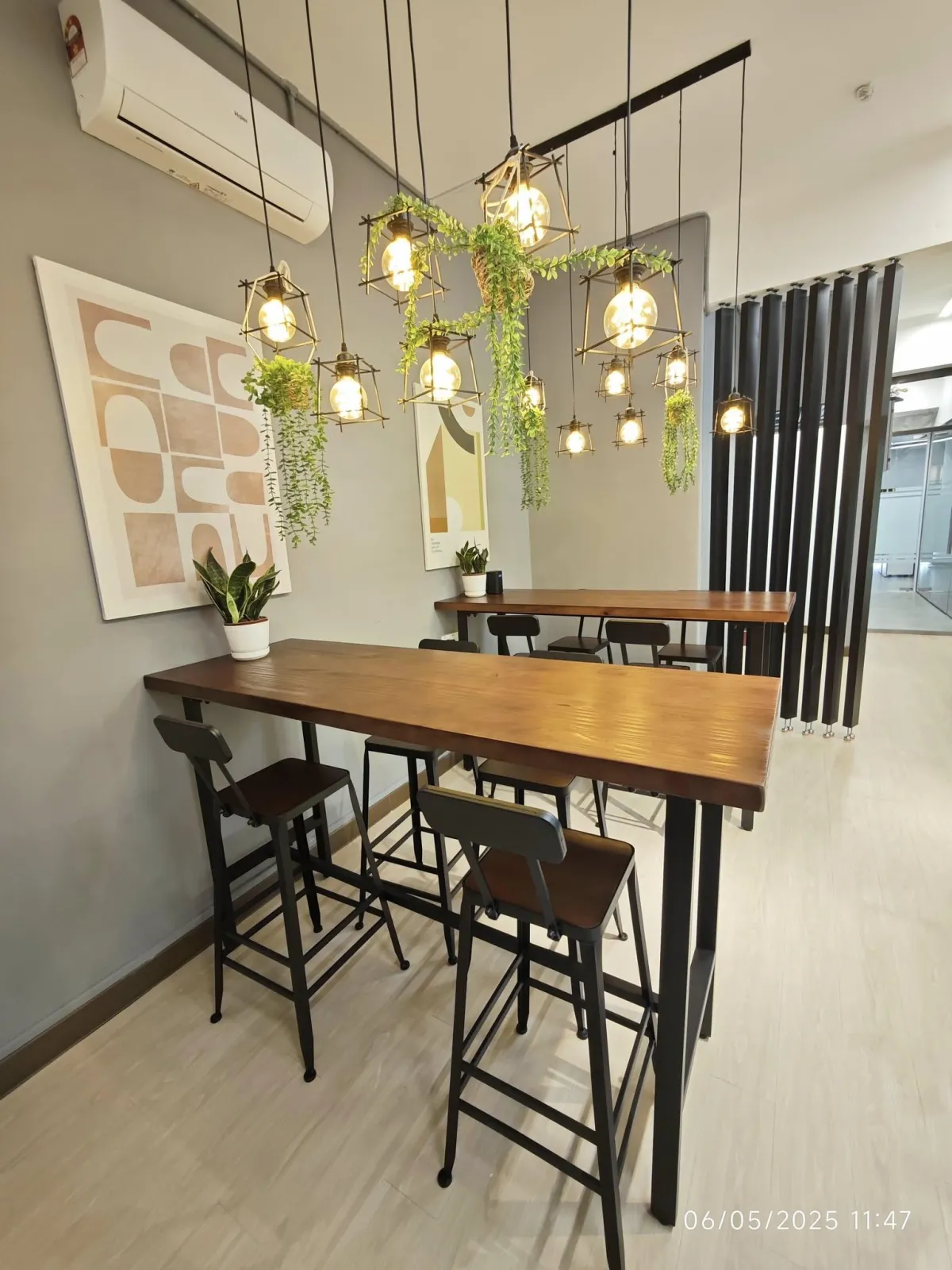 pink green and blue abstract painting