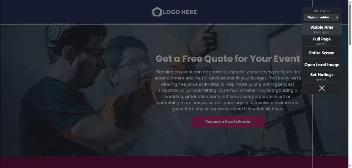 Website Builder with Marketing Tools