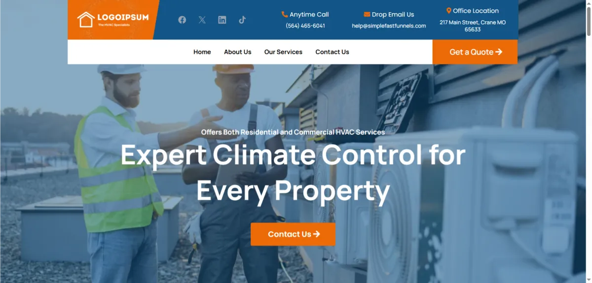 Website Builder with Marketing Tools