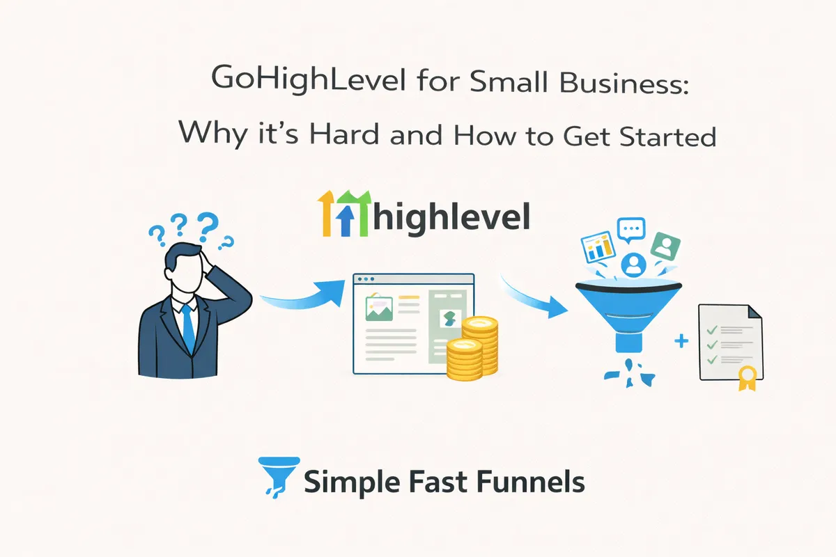GoHighLevel for Small Business: Why it ’s Hard and How to Get Started