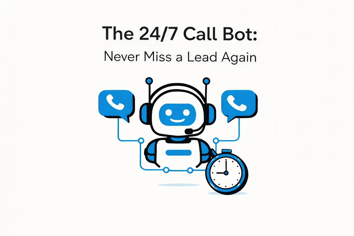 The 24/7 Call Bot: Never Miss a Lead Again