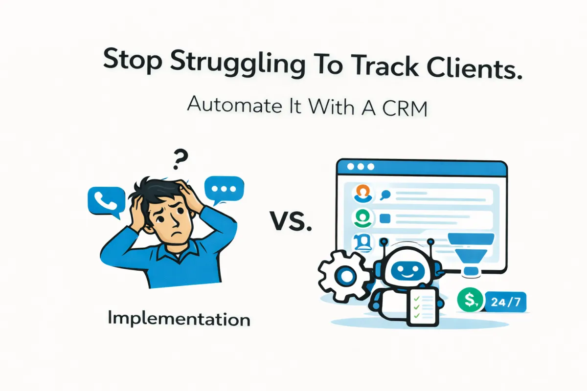 Stop Struggling To Track Clients. Automate It With A CRM