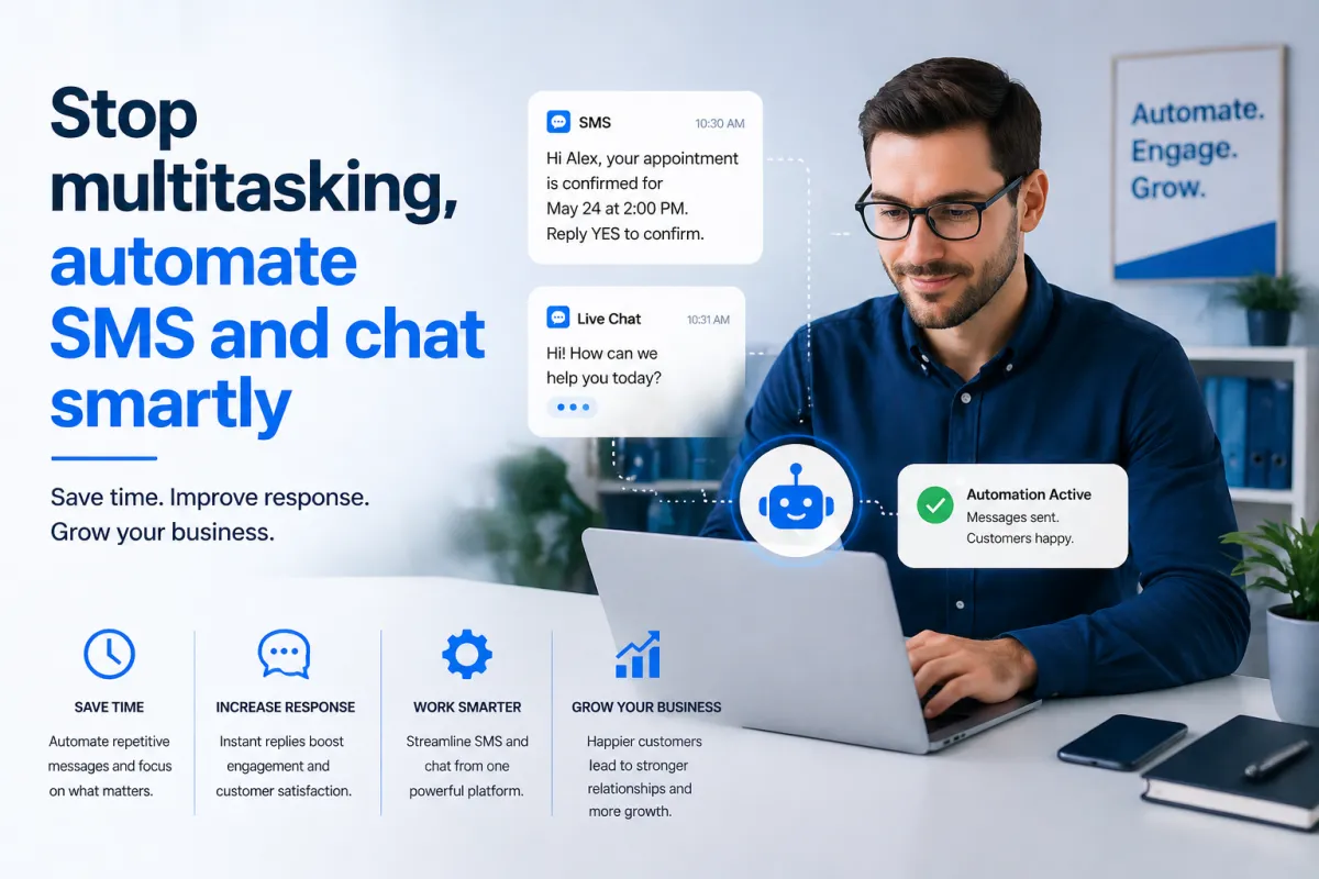 Stop multitasking, automate SMS and chat smartly