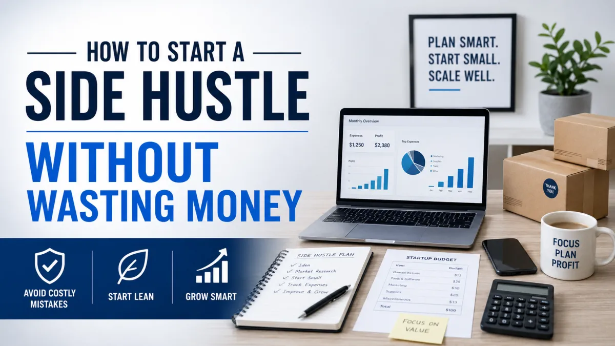How To Start a Side Hustle Without Wasting Money