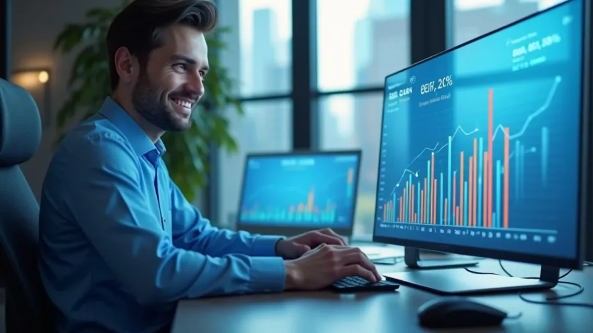 Man pleased with Answer first cotent creation results