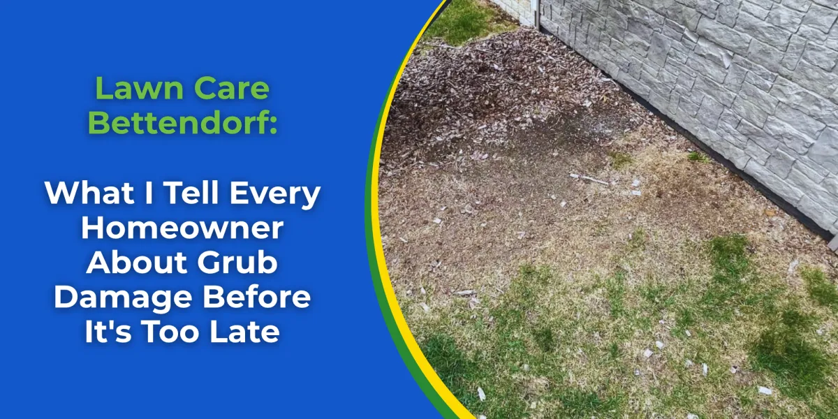 Lawn Care Bettendorf: What I Tell Every Homeowner About Grub Damage Before It's Too Late