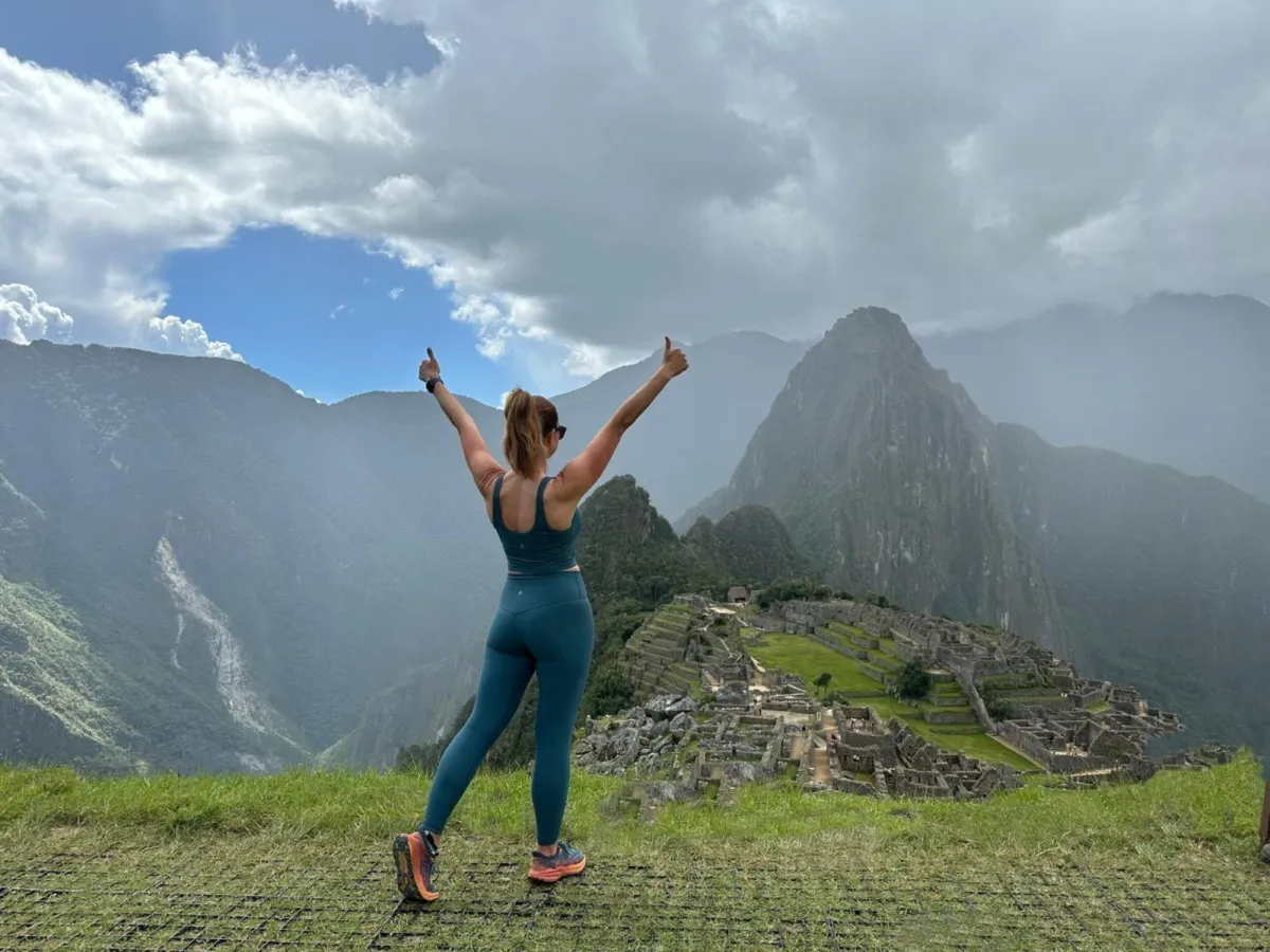 Kara hiking Machu Picchu — Nourish Thrive transformation