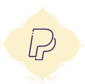 PayPal Icon inside a decorative border.