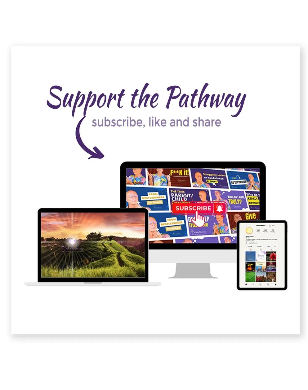 Support the pathway - subscribe, like and share on social media