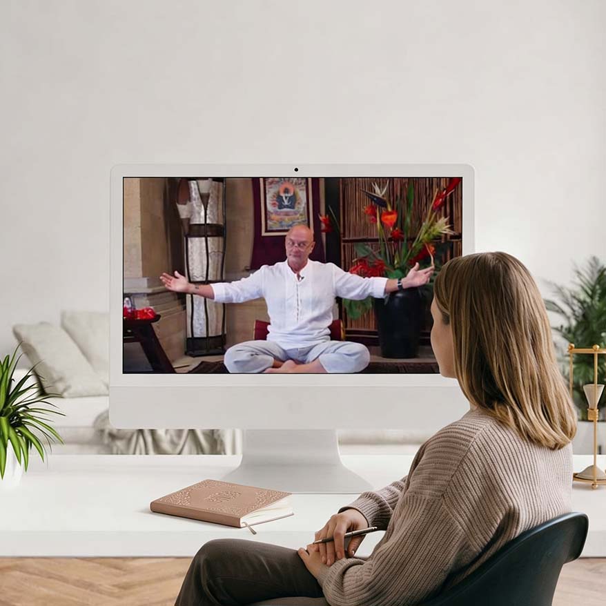 watching a darshan of jayem on screen