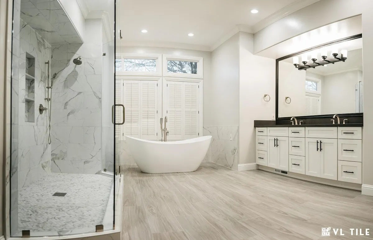 white vanity sink