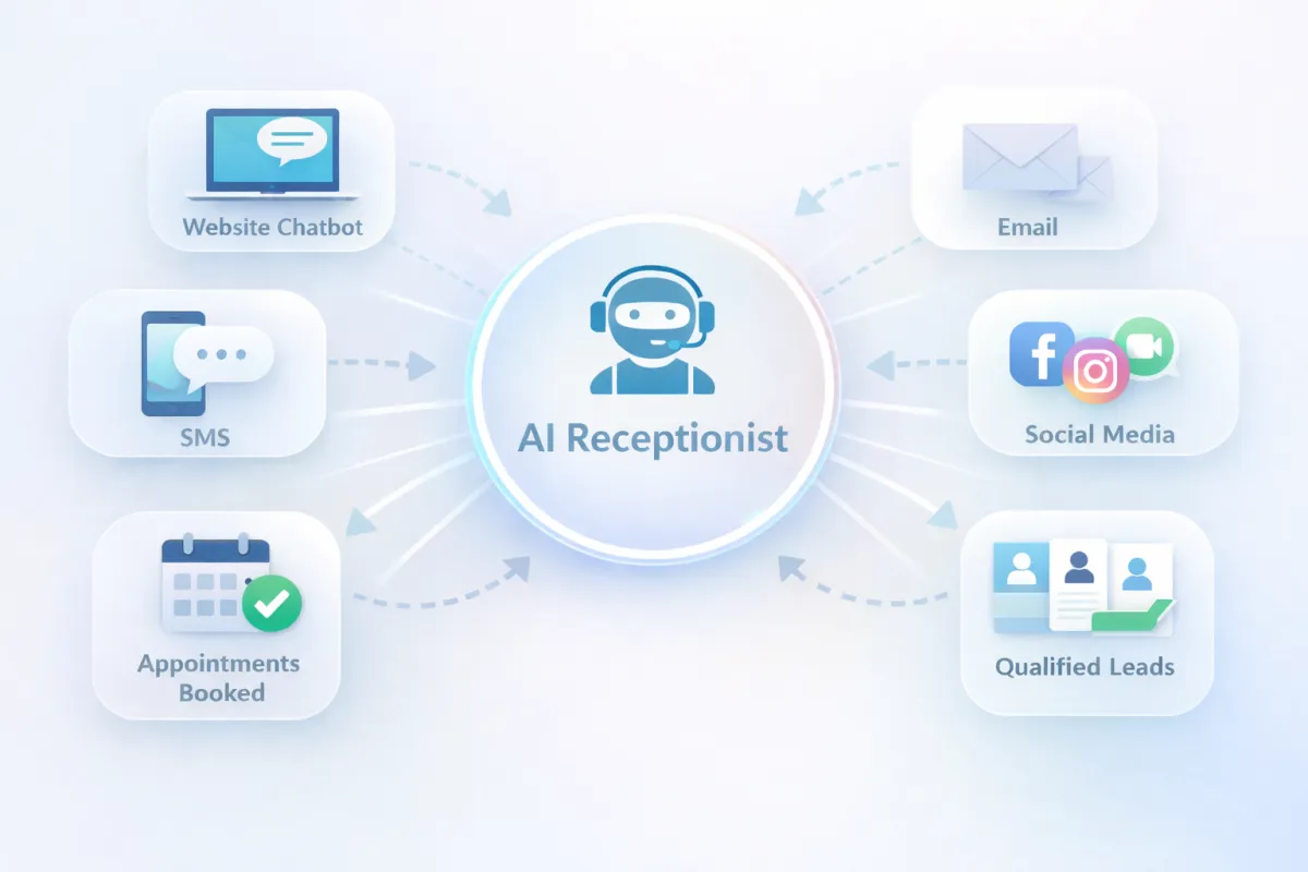 AI Receptionist infographic