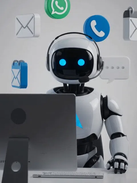 AI Receptionist answering missed calls on mobile interface