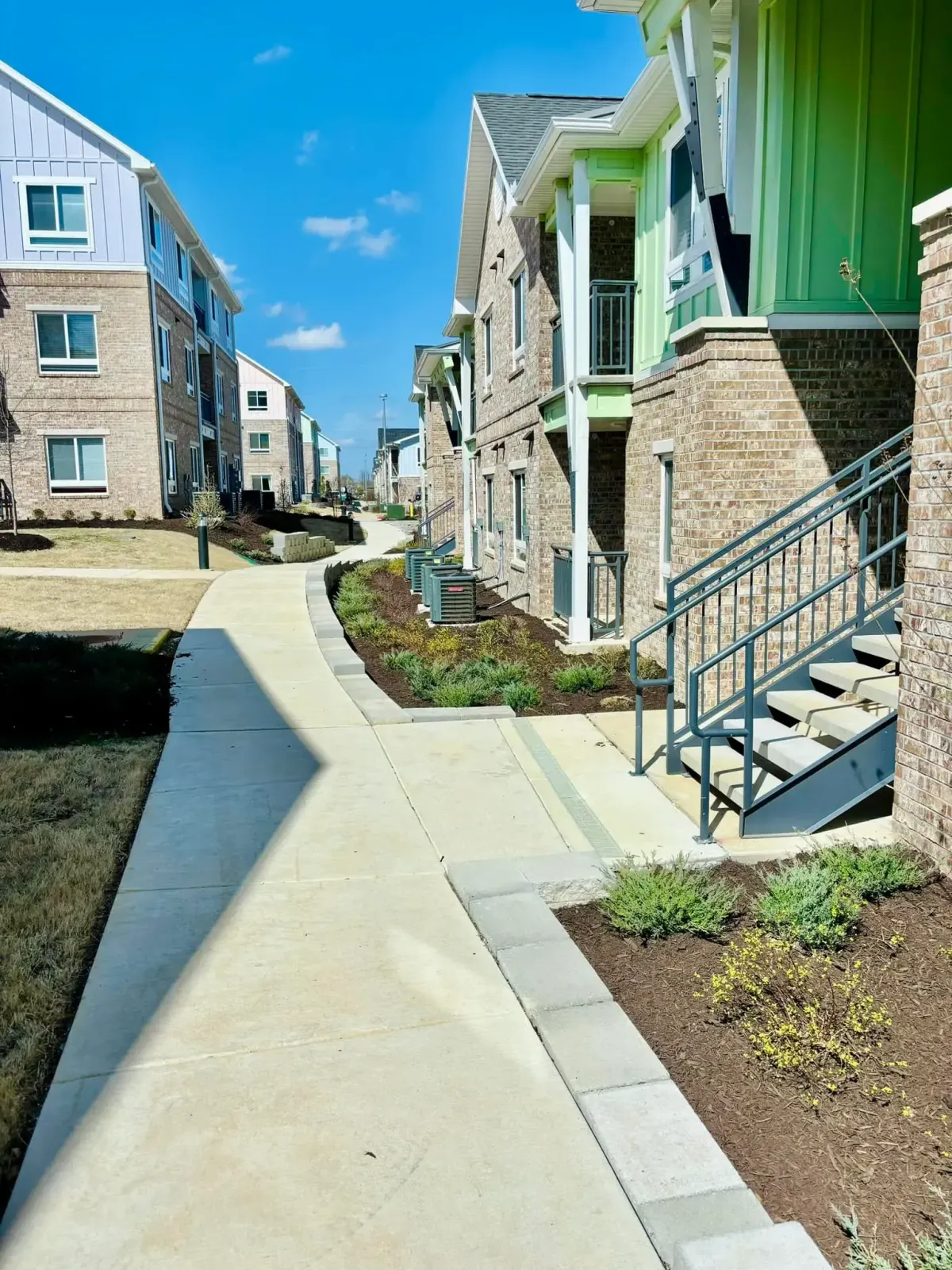 Full-service grounds maintenance for apartment complexes and townhomes in Northwest Arkansas by 5 Star Grounds, including lawn and tree care.