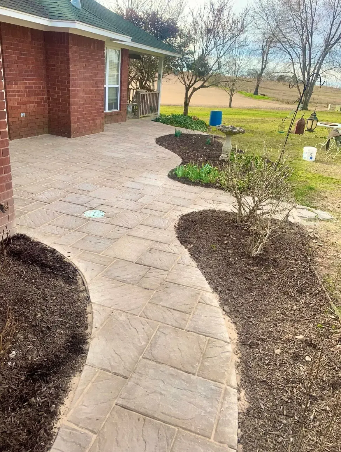 Retail property front yard redesigned by 5 Star Grounds for enhanced curb appeal