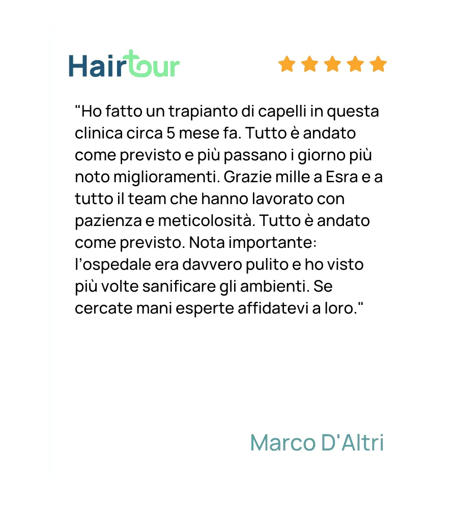 trapianto di capelli recensioni