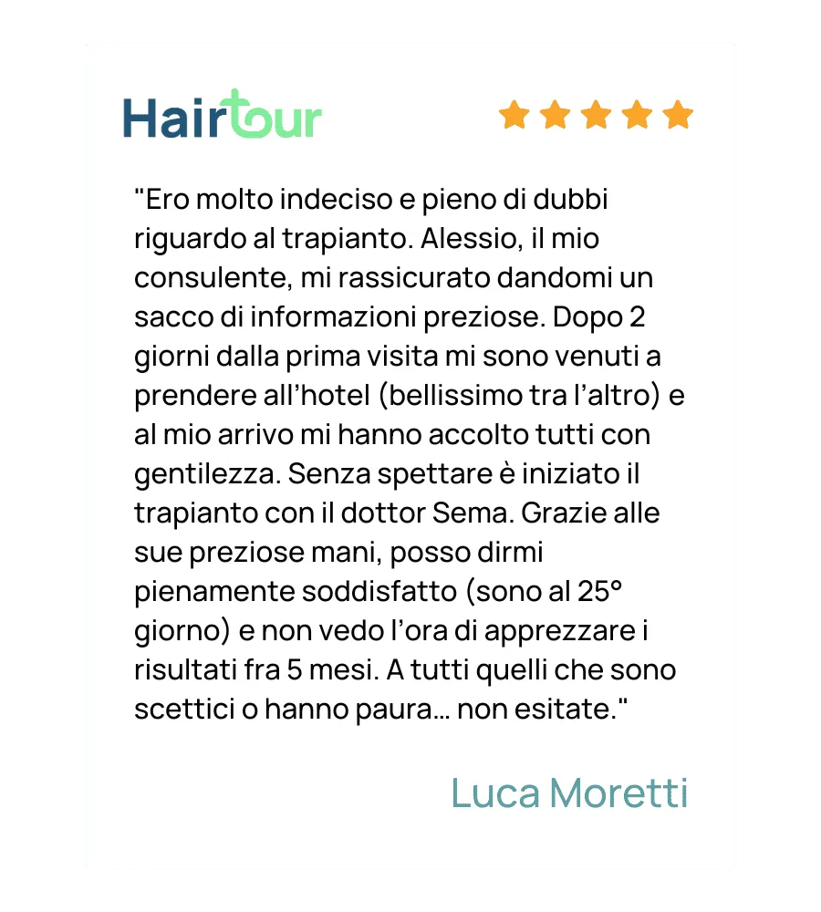 trapianto di capelli recensioni