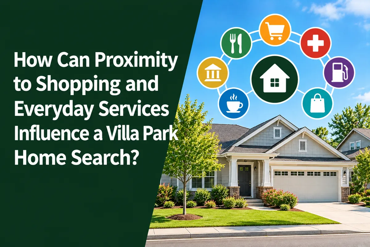 Villa Park California residential neighborhood with convenient access to nearby shopping and everyday services