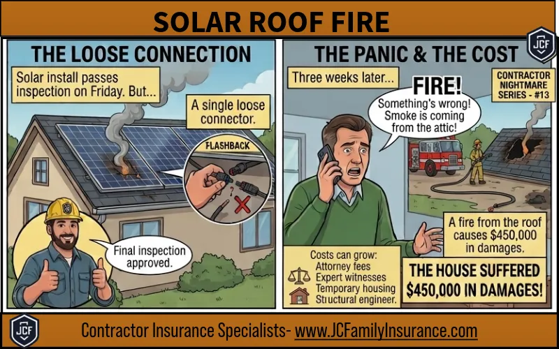 Landscaping contractor accidentally strikes an underground irrigation line resulting in flooding and a General Liability insurance claim.