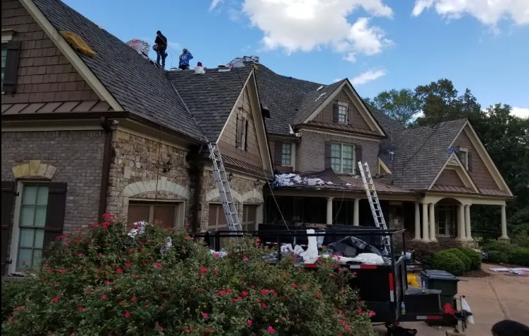 Roof Replacement o brick house