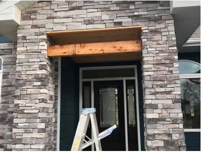 House main door with stair in front of it