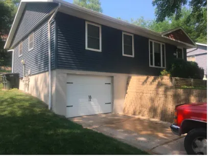 backside of house with little arage