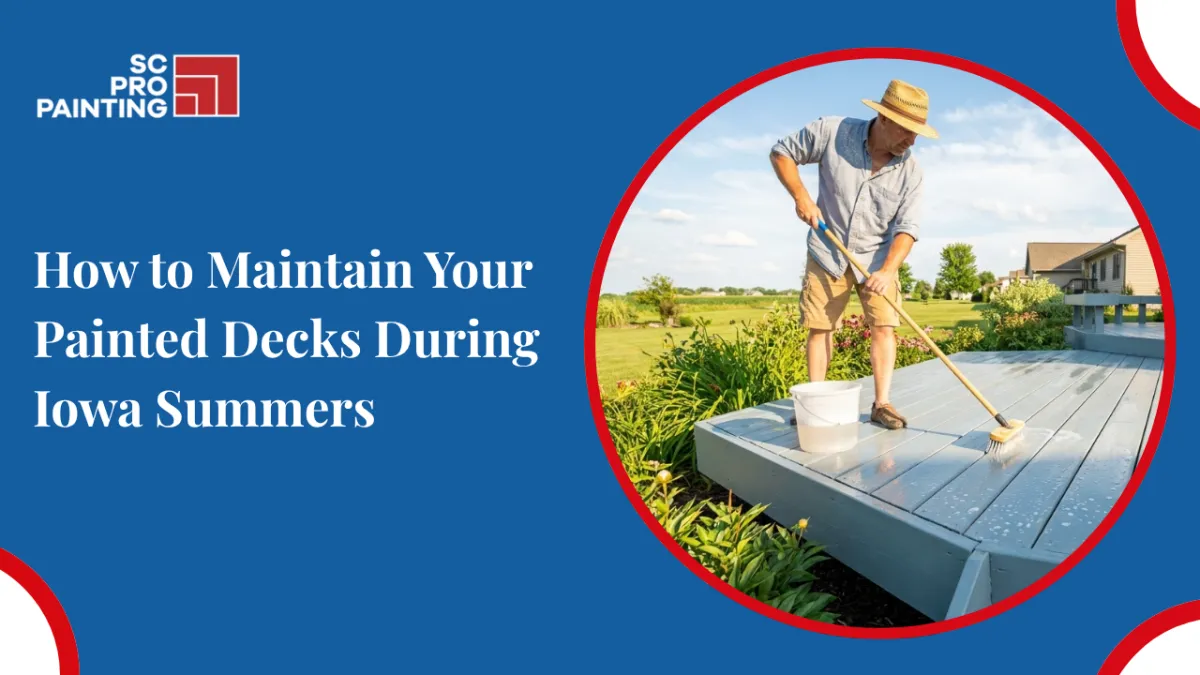 How to Maintain Your Painted Decks During Iowa Summers