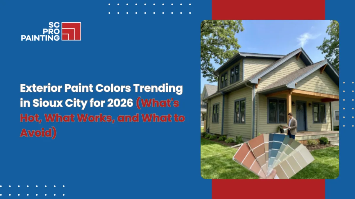 Exterior Paint Colors Trending in Sioux City for 2026 (What's Hot, What Works, and What to Avoid)