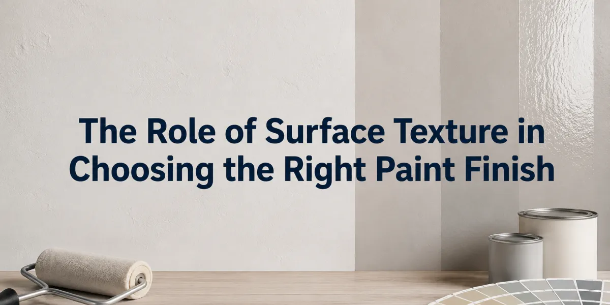 paint finish for textured walls