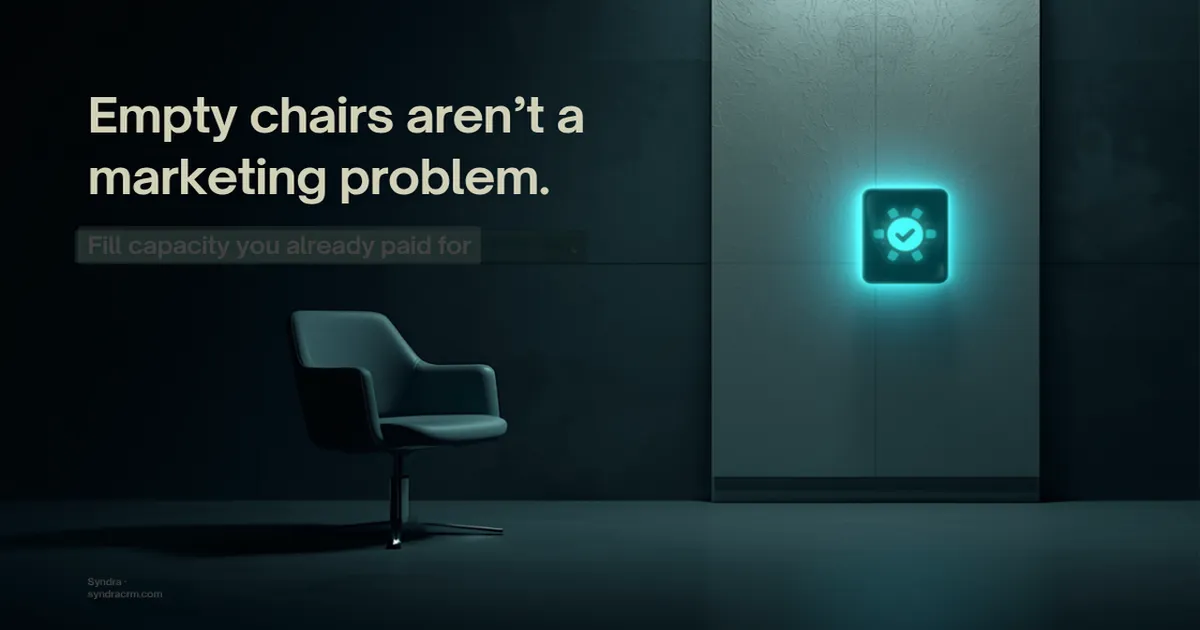 Empty chairs aren’t a marketing problem