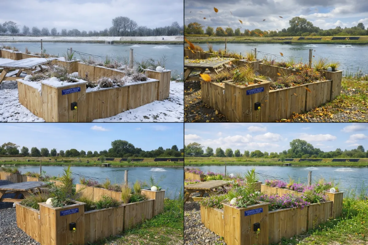 Plantenbakken voor het hele jaar
