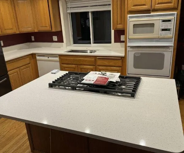 Counter top with stove