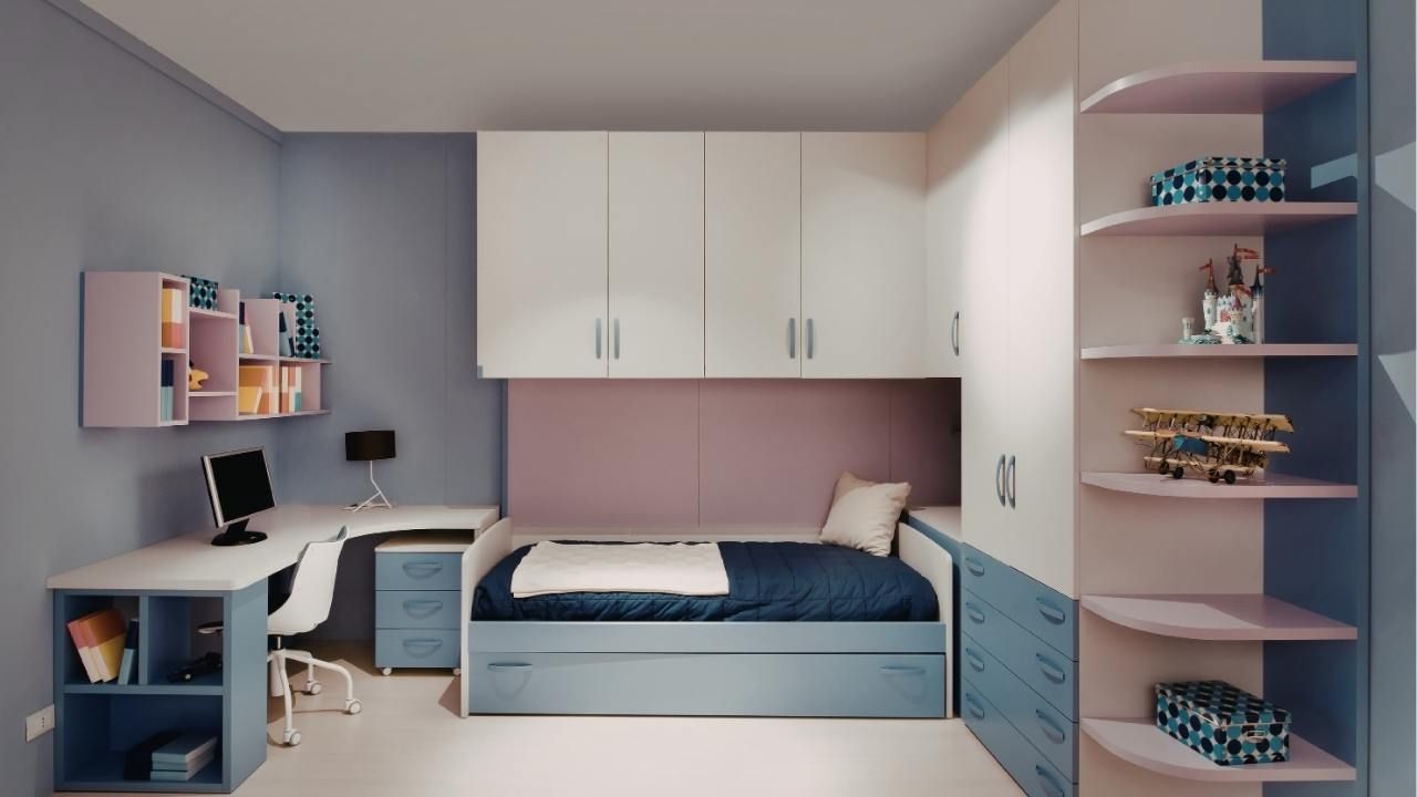 painting built-in shelves