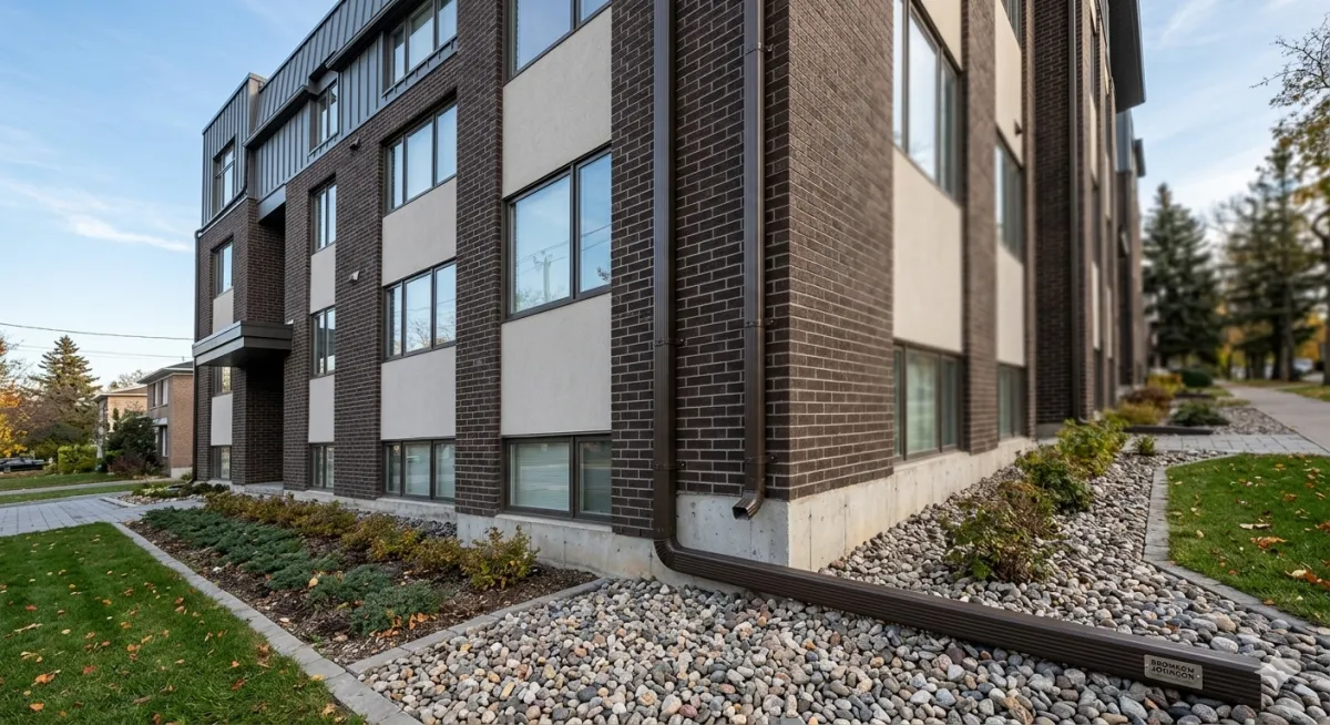 Why Your Commercial Eavestrough Downspouts Are Failing (And What to Do)