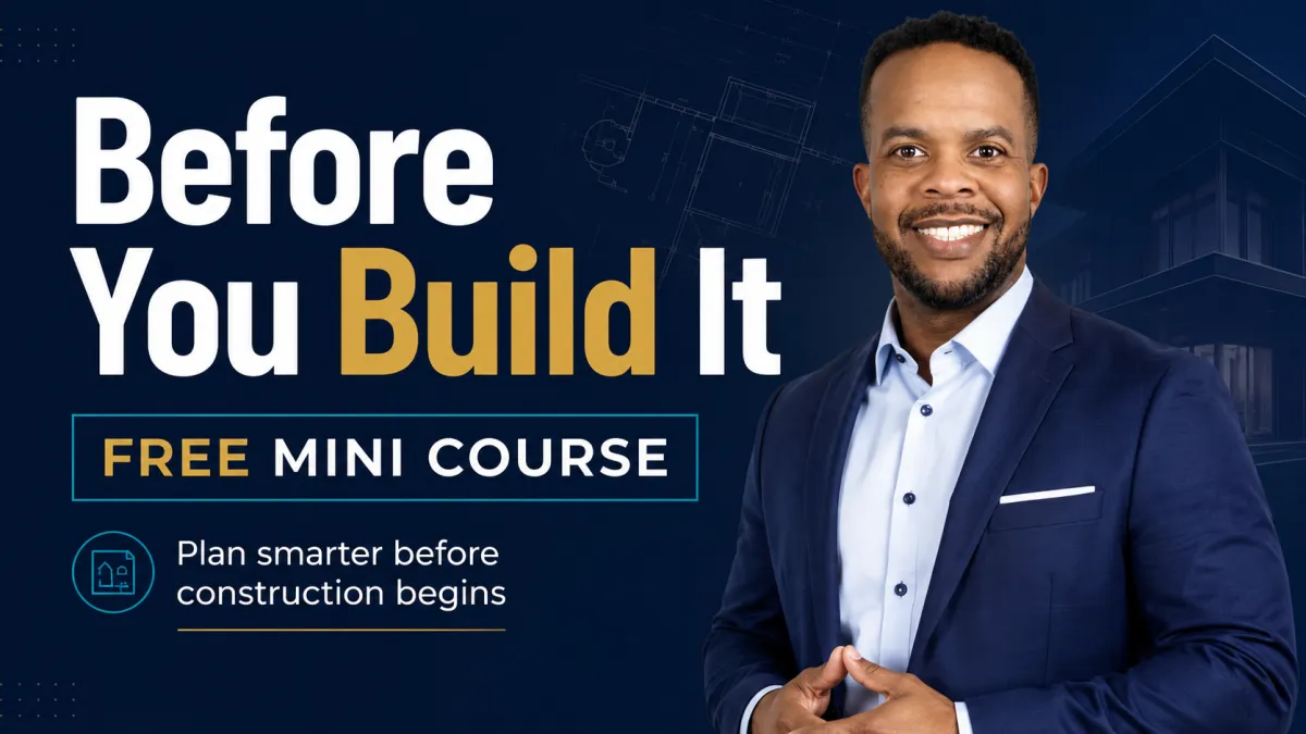 Before you build it mini course